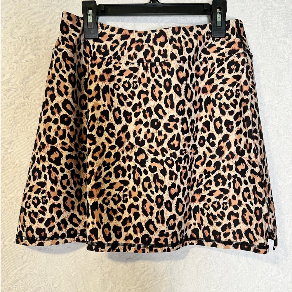 Lou Keith tennis skirt (skort) leopard athletic skirt